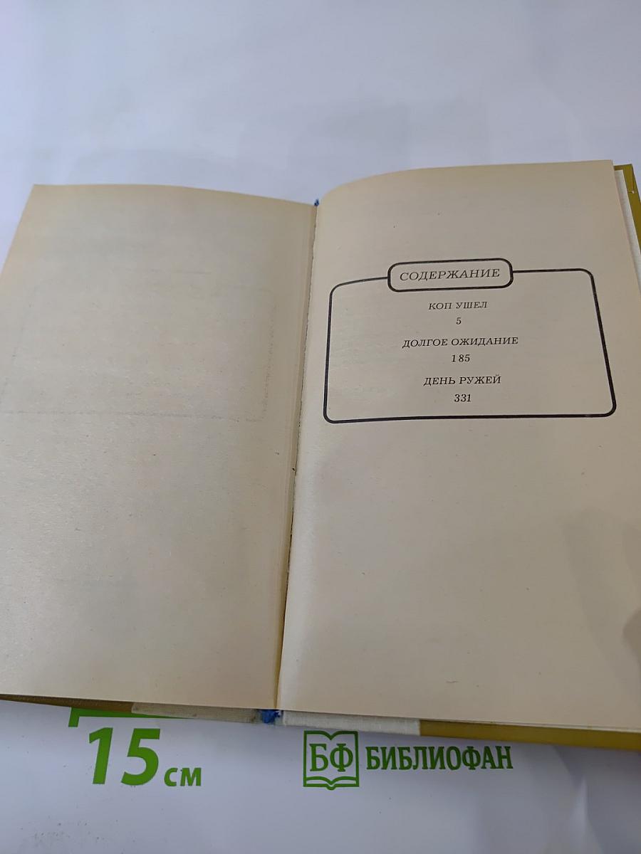 Коп ушел. Долгое ожидание. День ружей