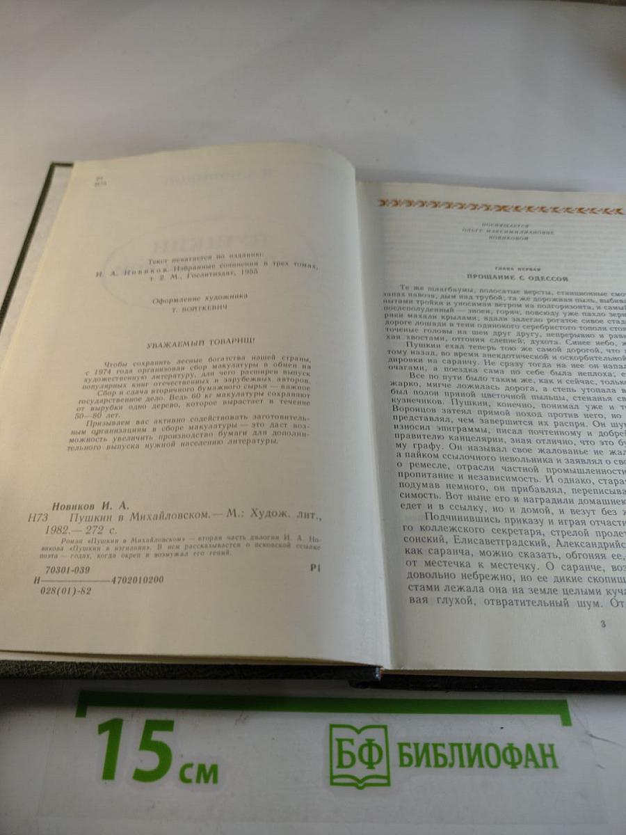 Пушкин в Михайловском