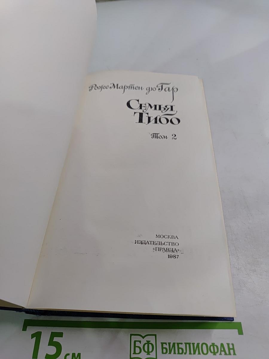 Семья Тибо. Том 2