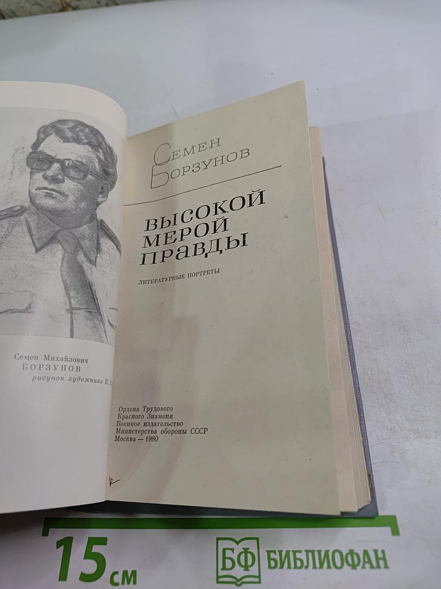 Высокой мерой правды. Литературные портреты