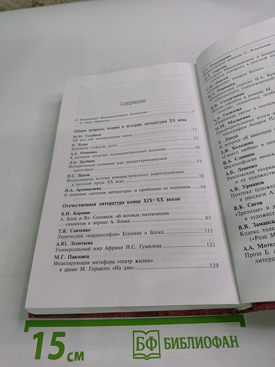 Русская литература XX века: Итоги и перспективы изучения