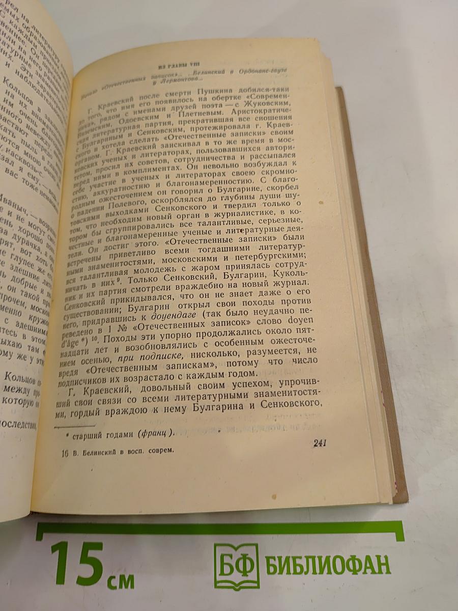 В.Г. Белинский в воспоминаниях современников
