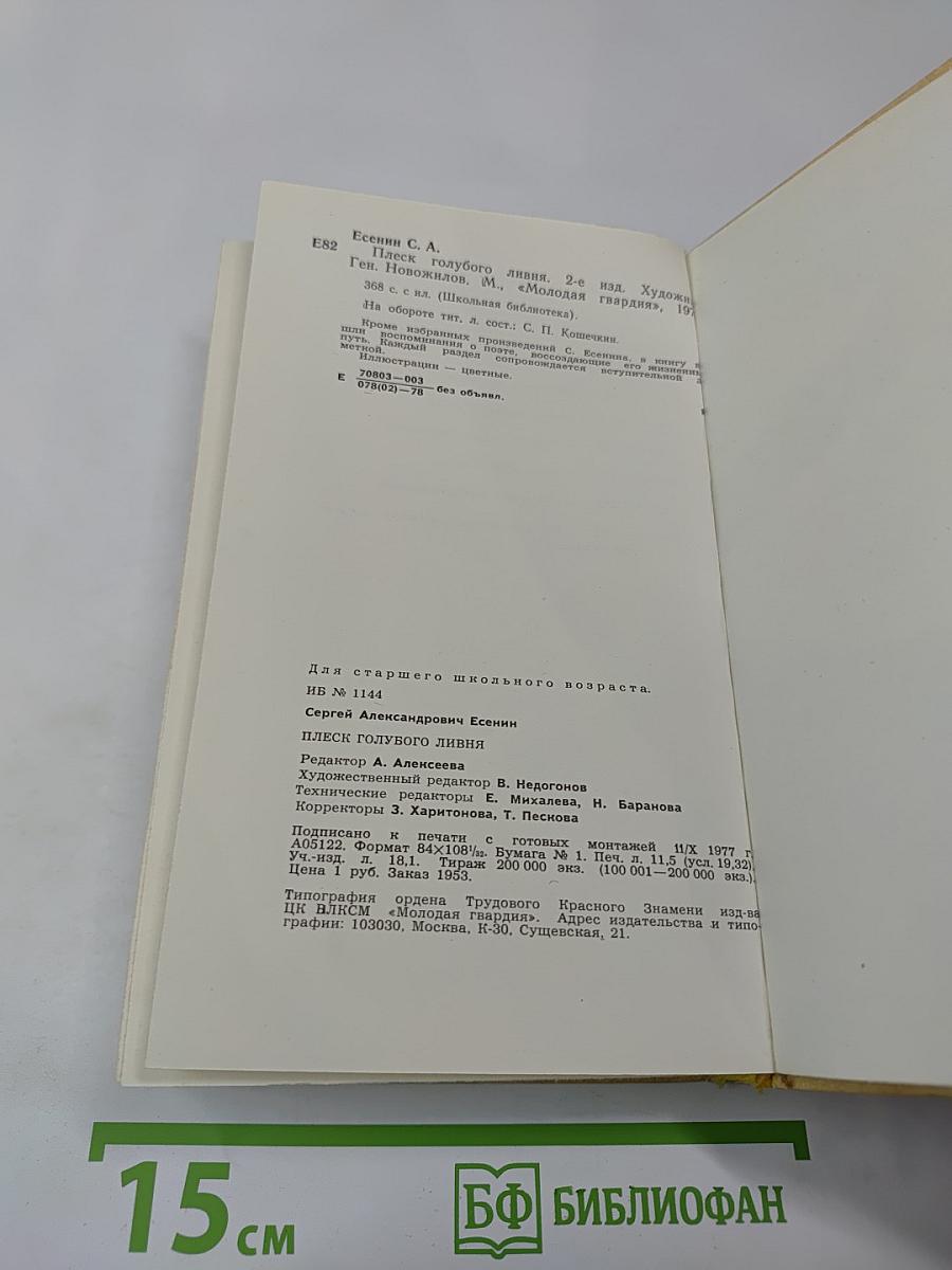 Плеск голубого ливня