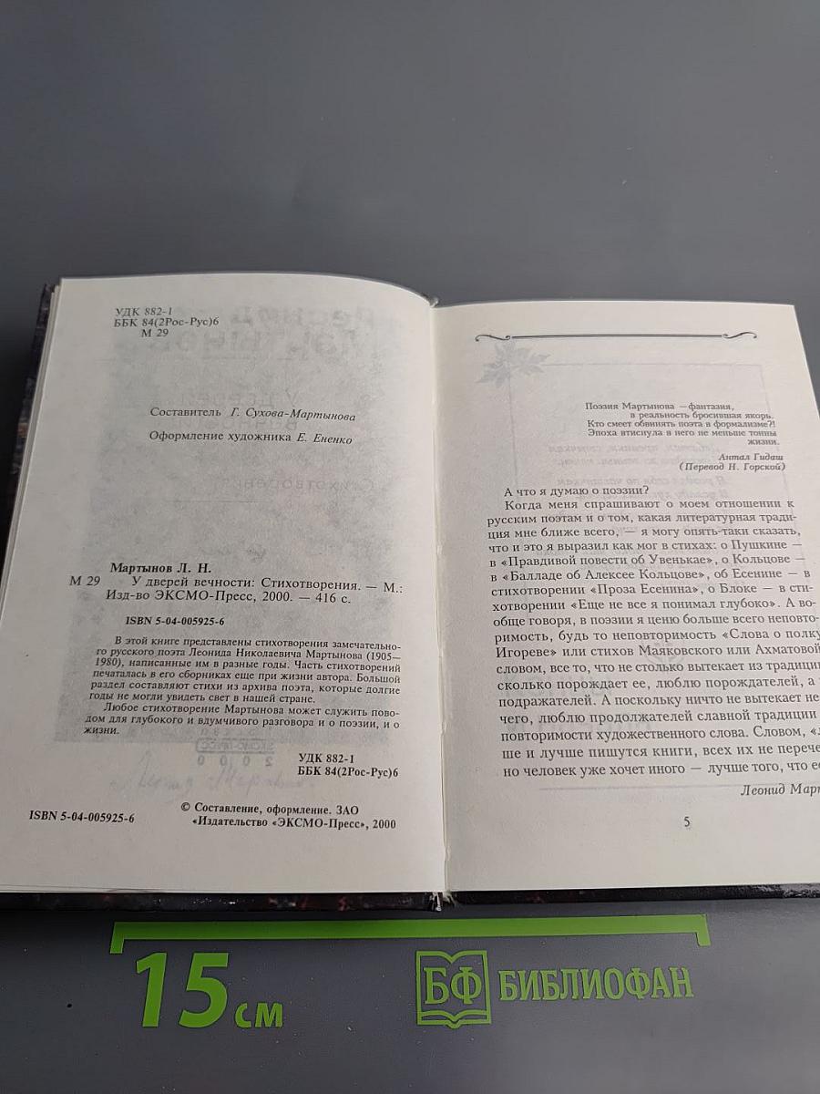 У дверей вечности. Стихотворения