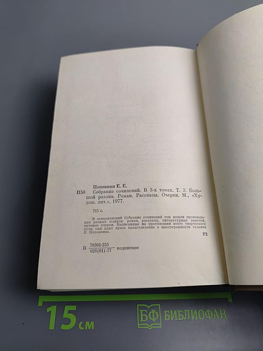 Собрание сочинений. Том 3: Большой разлив. Рассказы. Очерки