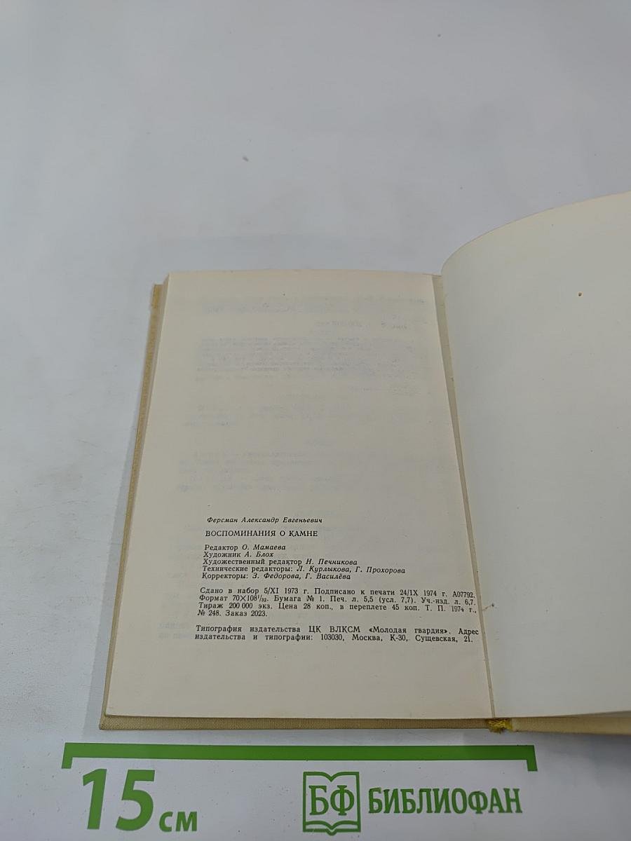Воспоминания о камне