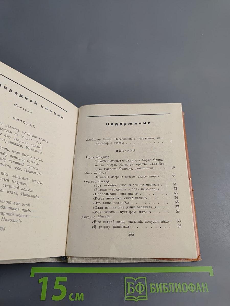 Поэты Испании и Латинской Америки. Избранные переводы