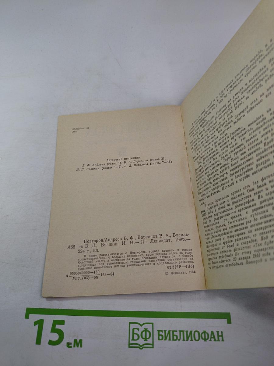 НОВГОРОД. Краткий очерк истории города