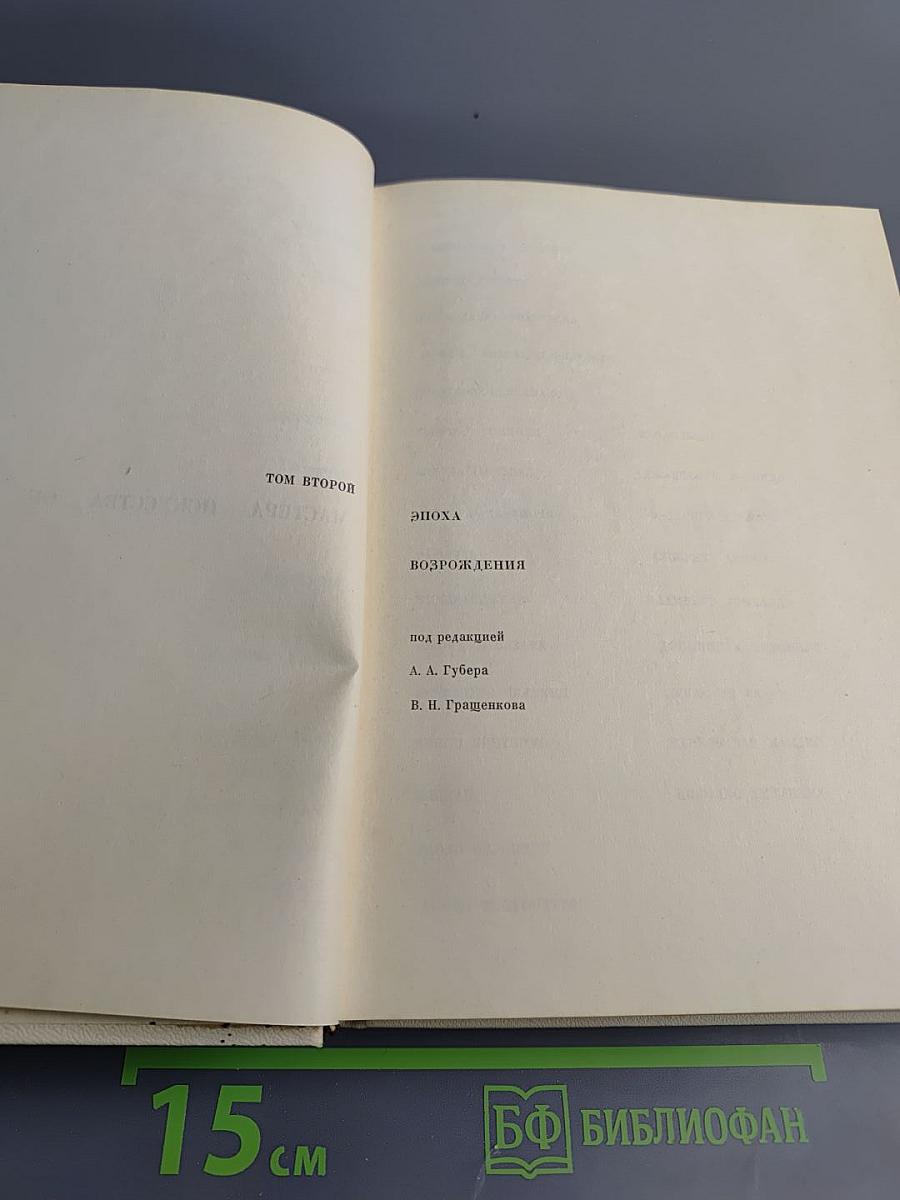 Мастера искусства об искусстве. Том Второй. Эпоха Возрождения