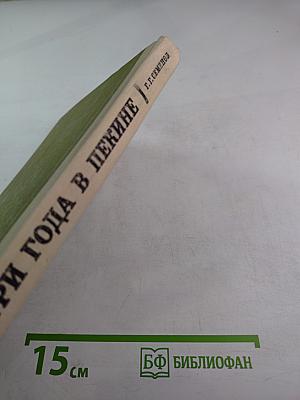 Три года в Пекине