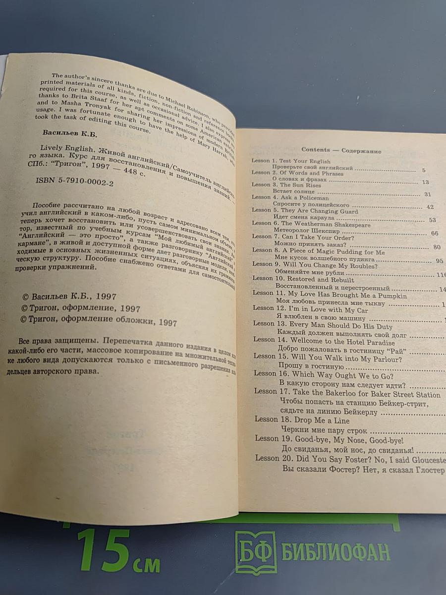 Lively English. Живой английский. Курс для восстановления и повышения знаний