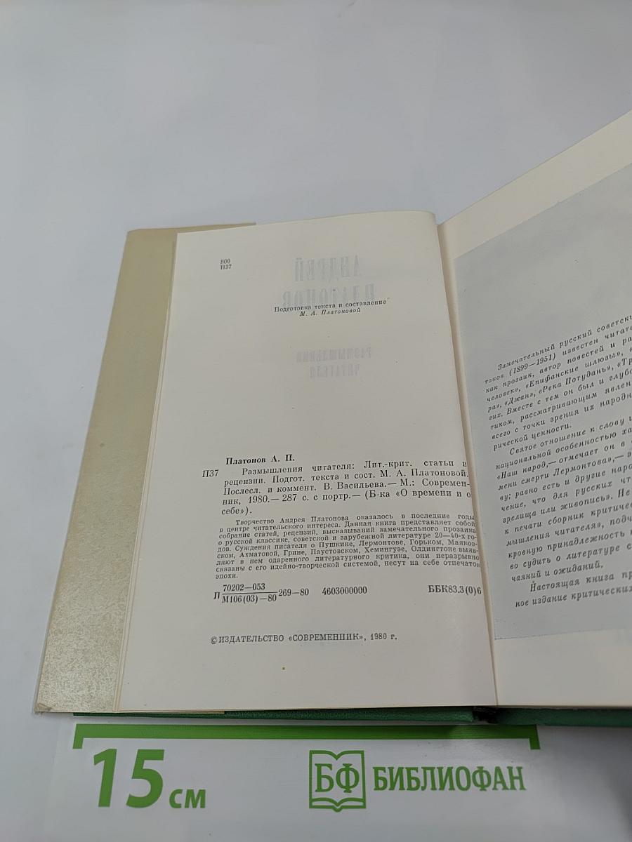 Размышления читателя