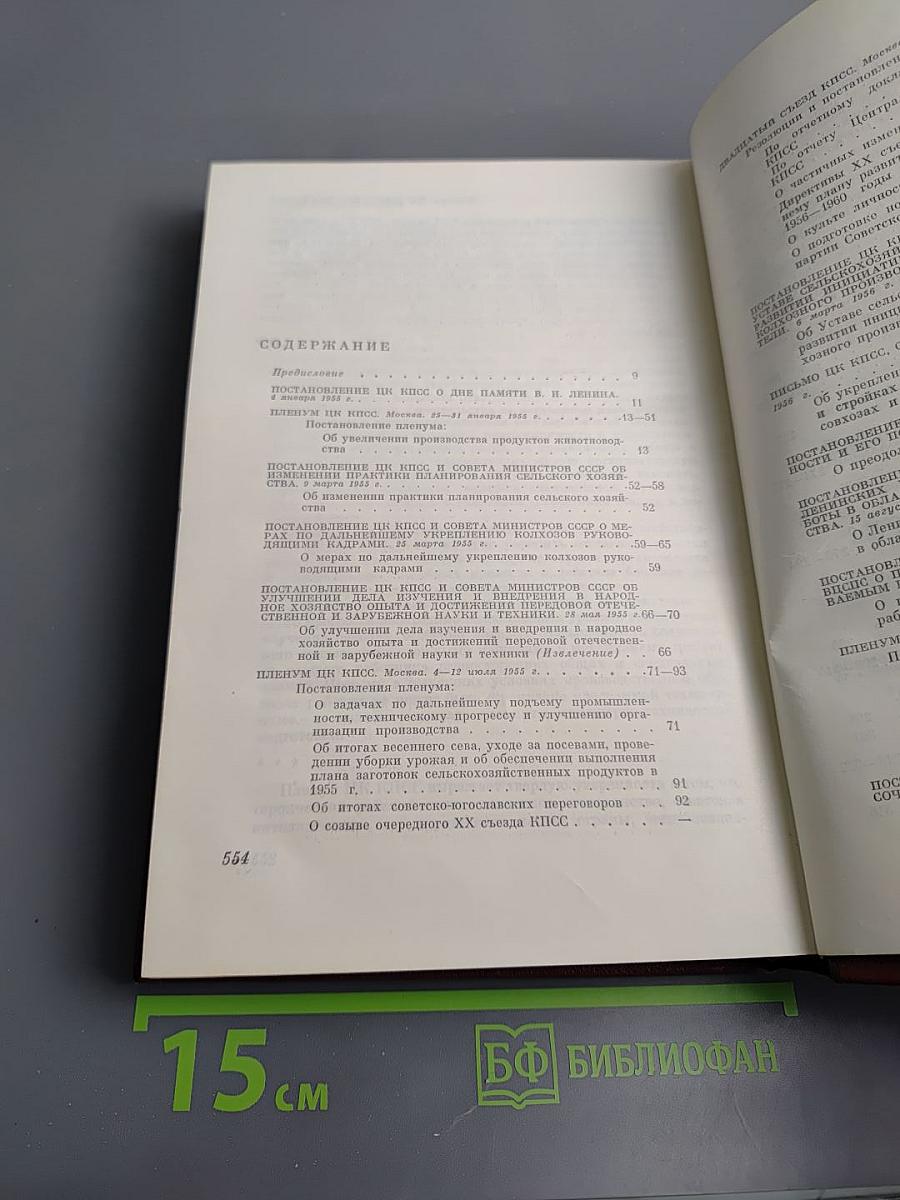 КПСС в резолюциях и решениях съездов, конференций и пленумов ЦК Том седьмой 1955-1959