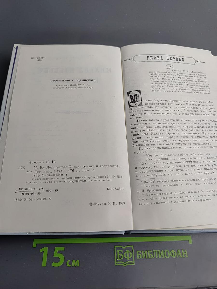 Михаил Юрьевич Лермонтов. Очерк жизни и творчества