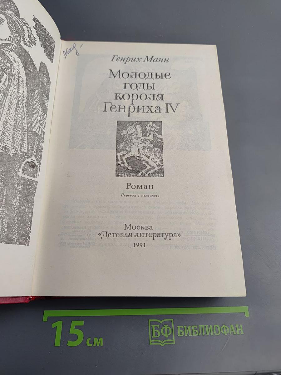 Молодые годы короля Генриха IV