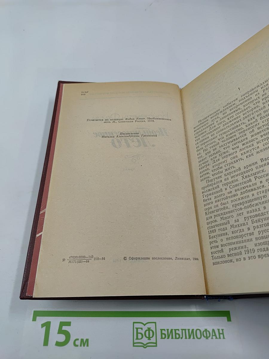 Необыкновенное лето