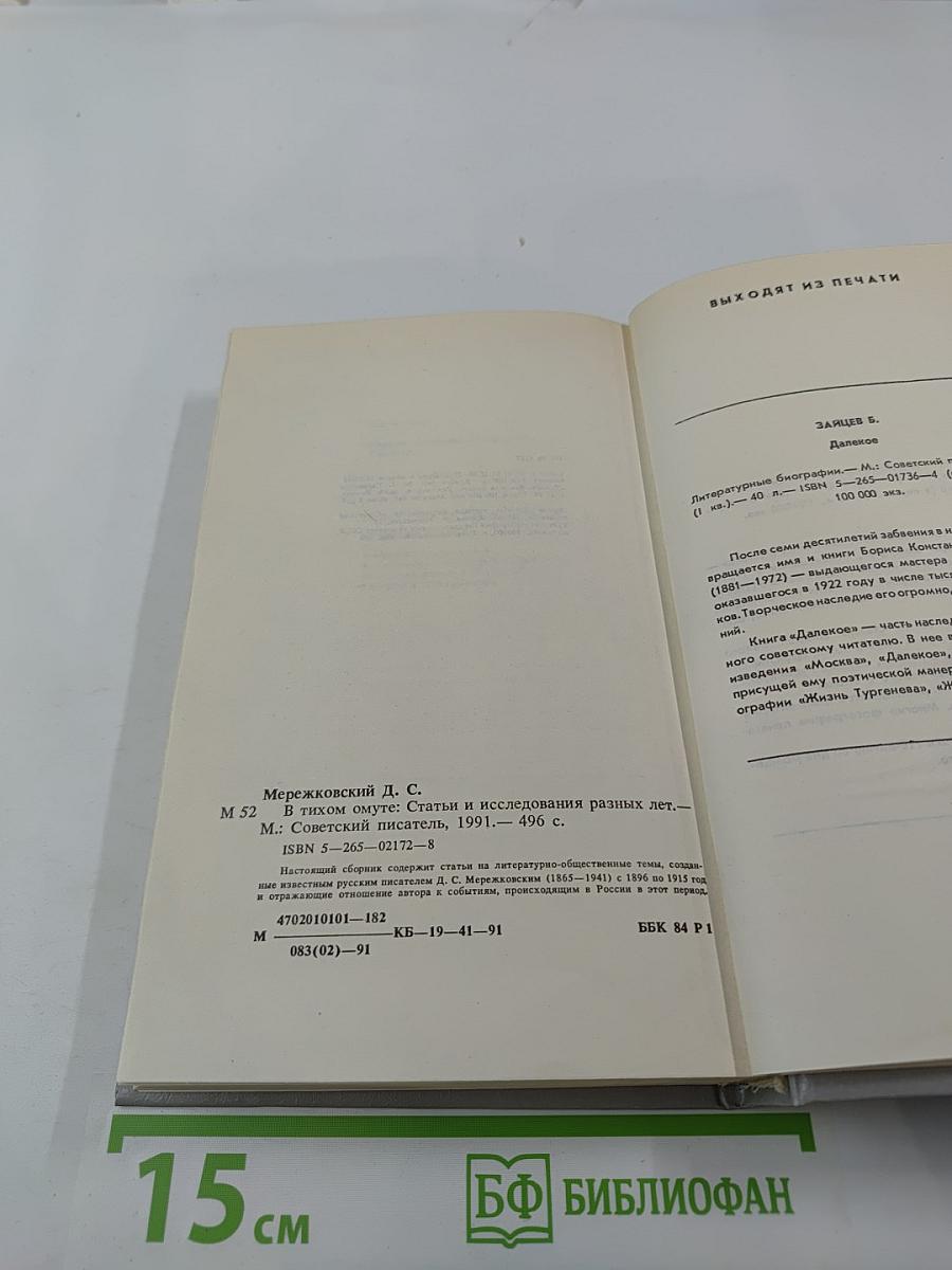 В тихом омуте: Статьи и исследования разных лет