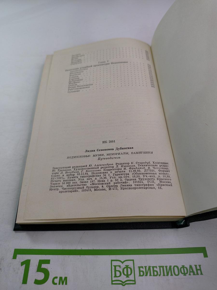 Подмосковье. Музеи. Мемориалы. Памятники