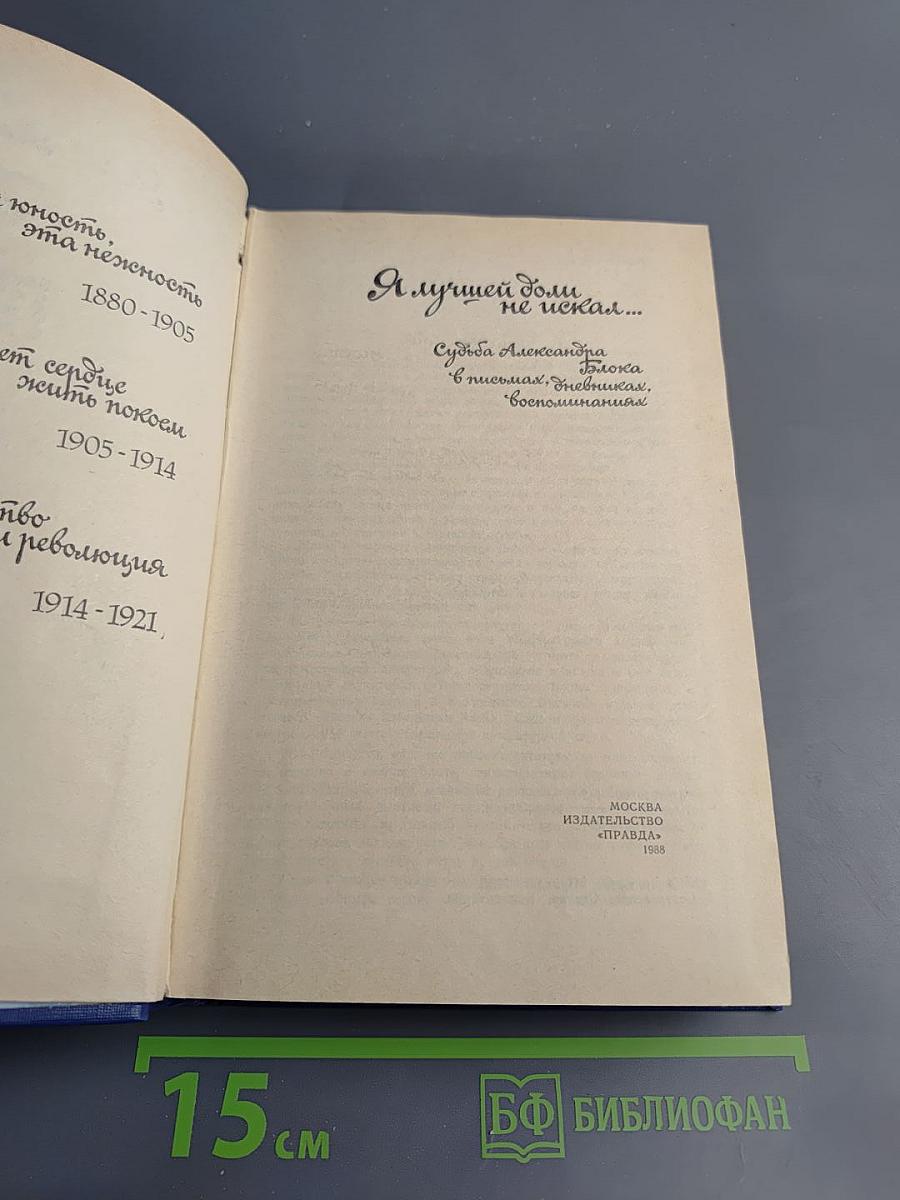 Я лучшей доли не искал... Судьба Александра Блока в письмах, дневниках, воспоминаниях