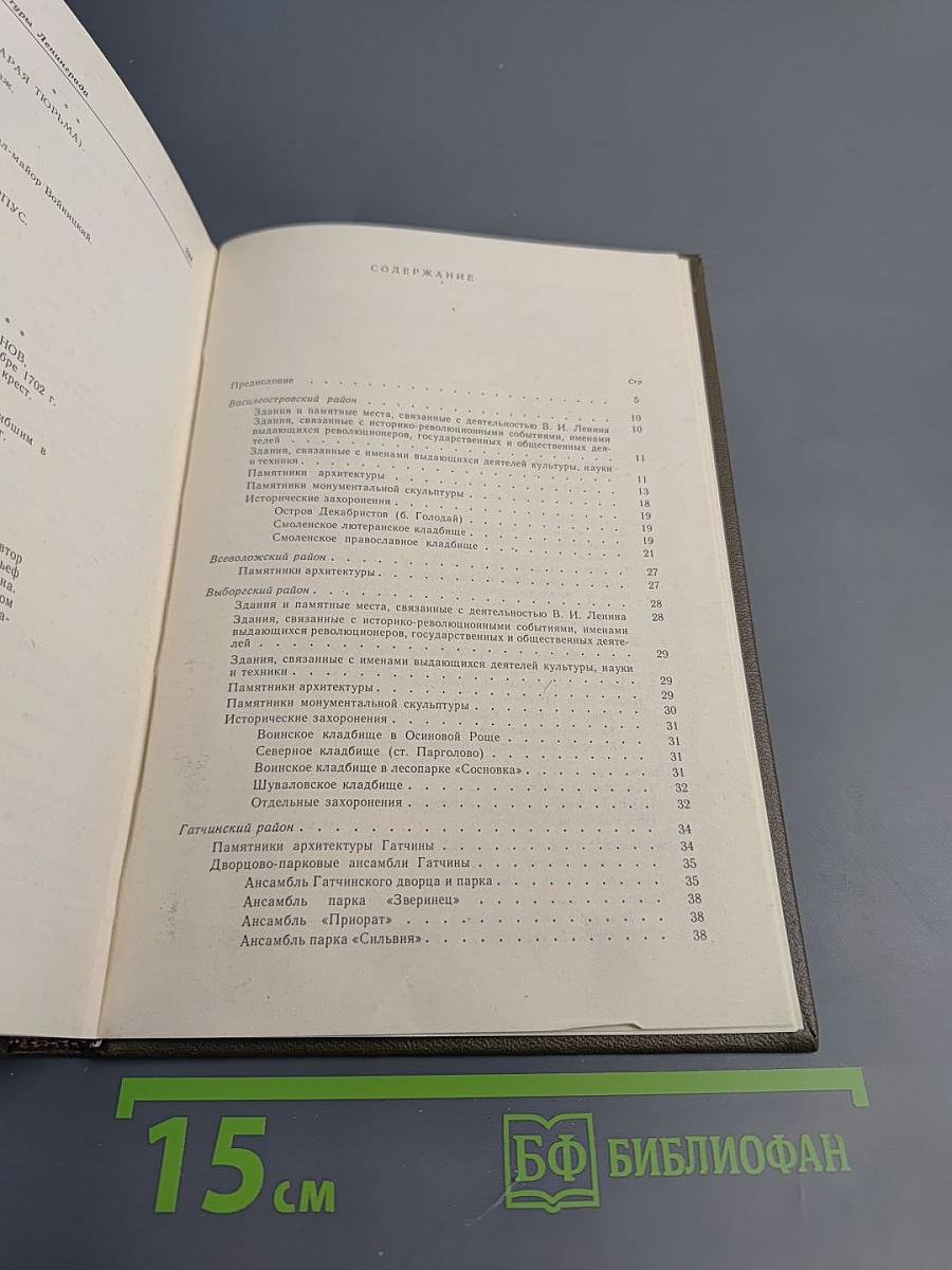 Памятники истории и культуры Ленинграда, состоящие под государственной охраной. Справочник