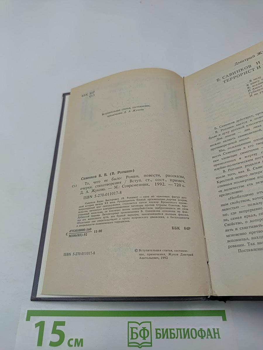 То, чего не было