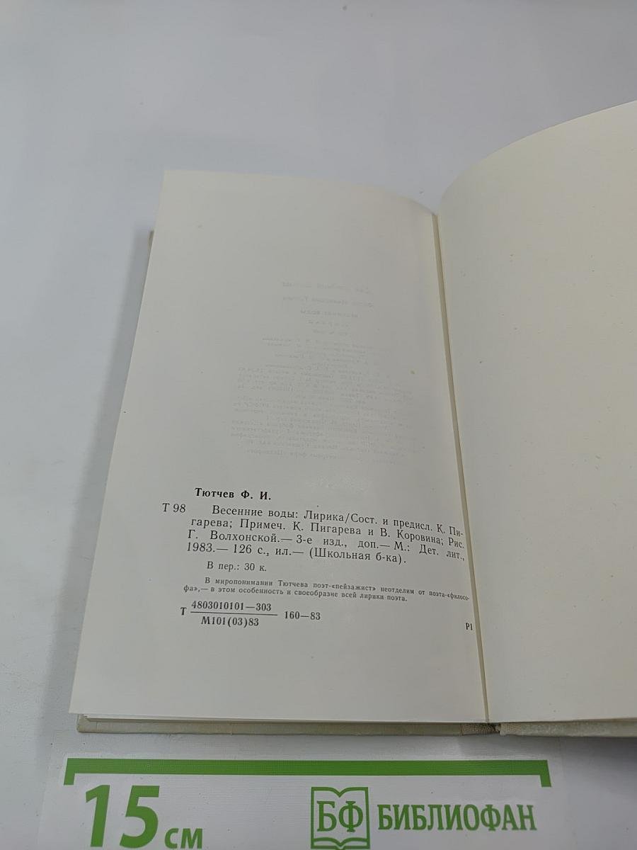 Весенние воды. Лирика