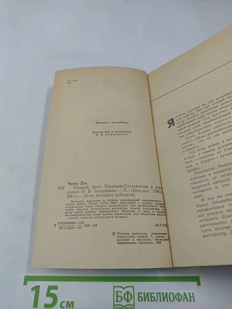 Прощай, брат