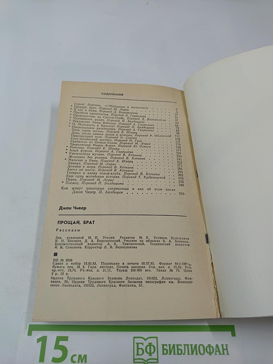 Прощай, брат