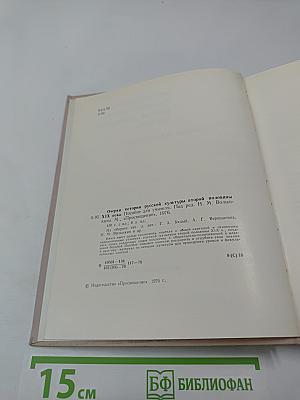 Очерки истории русской культуры второй половины XIX века