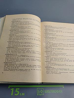 Улицы Москвы. Справочник