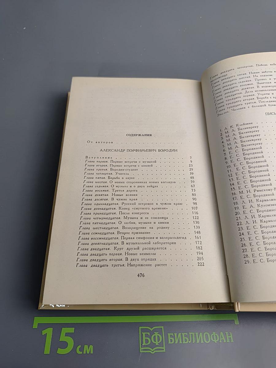 Александр Порфирьевич Бородин. Письма