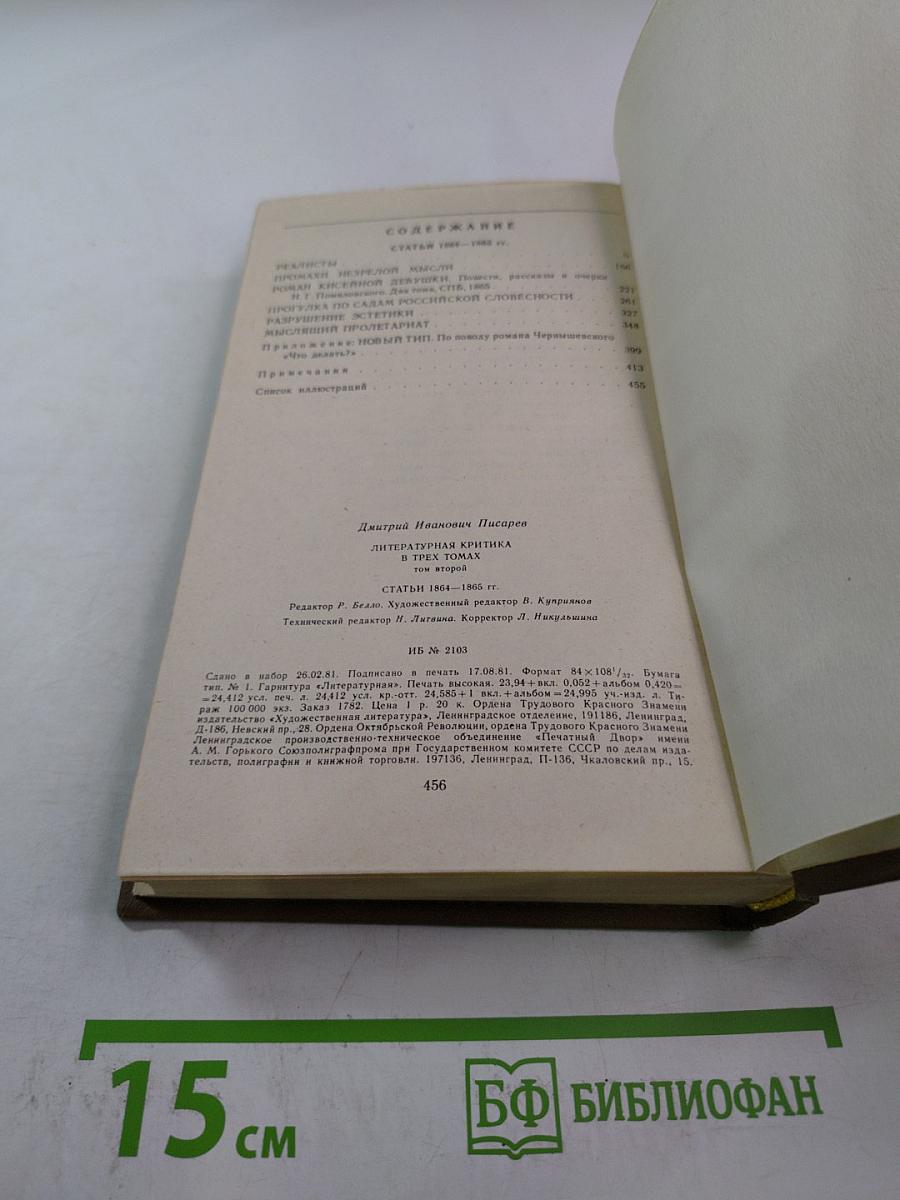 Литературная критика. Том второй. Статьи 1864-1865 гг.