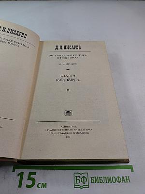 Литературная критика. Том второй. Статьи 1864-1865 гг.