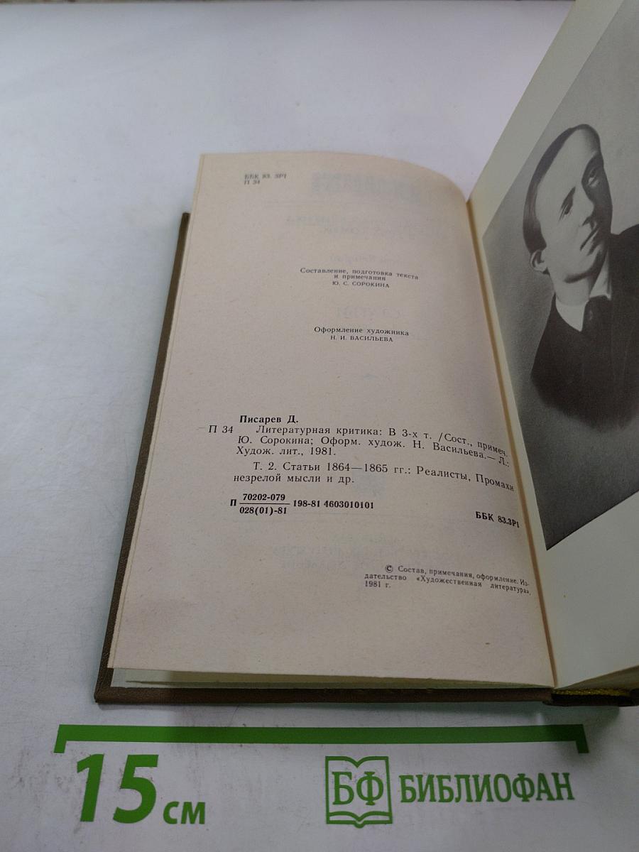 Литературная критика. Том второй. Статьи 1864-1865 гг.