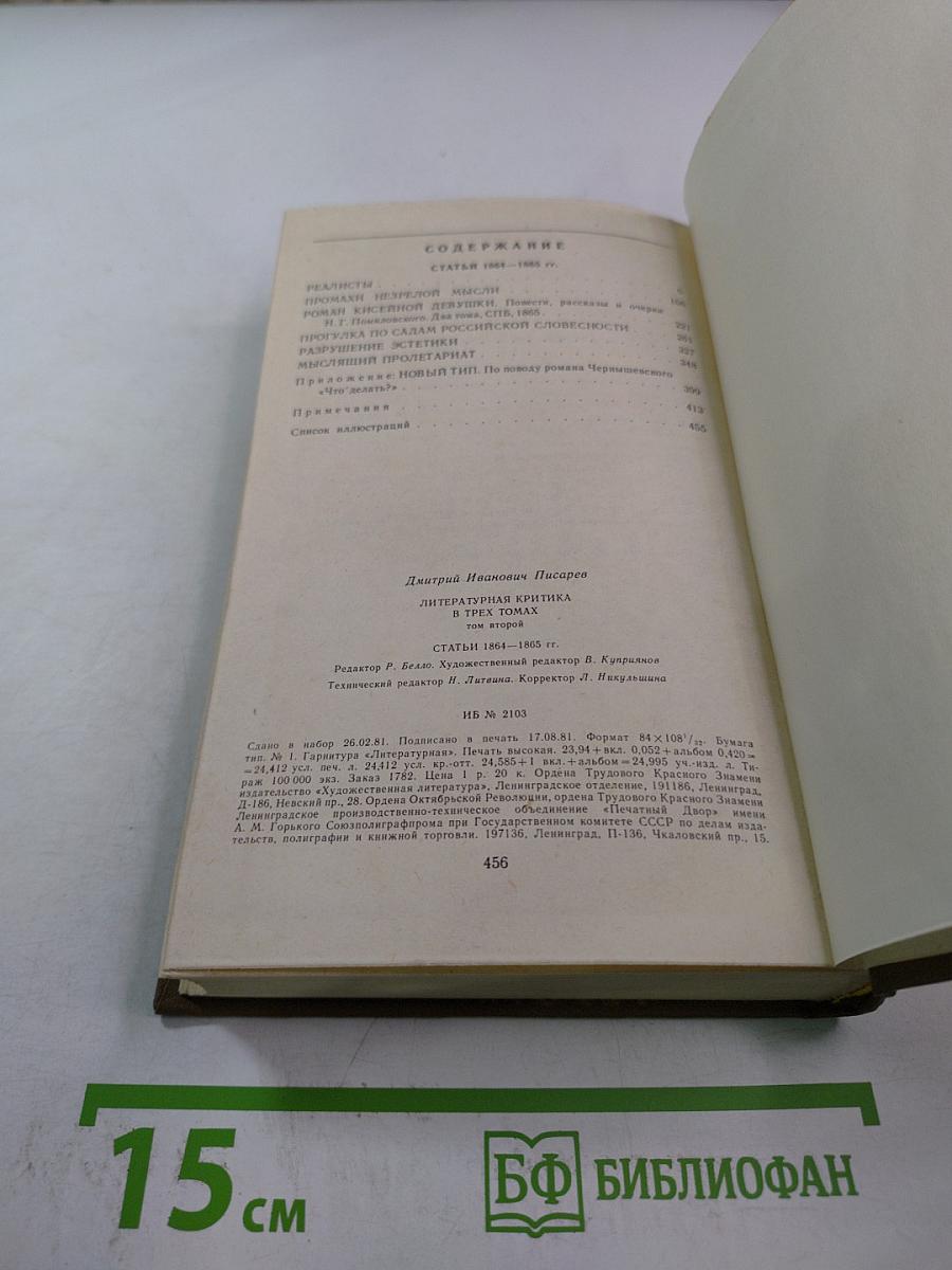 Литературная критика. Том второй. Статьи 1864-1865 гг.