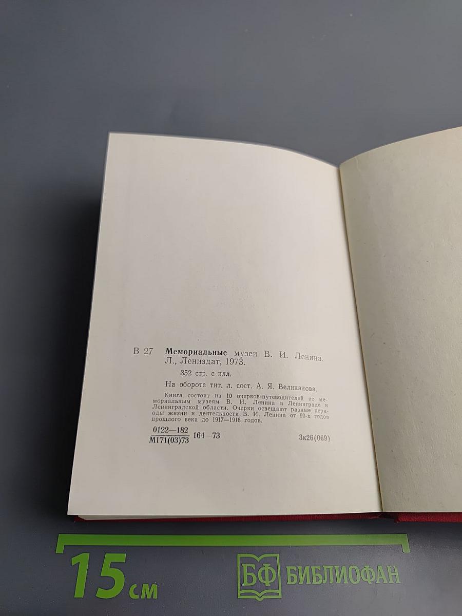 Мемориальные музеи В.И. Ленина