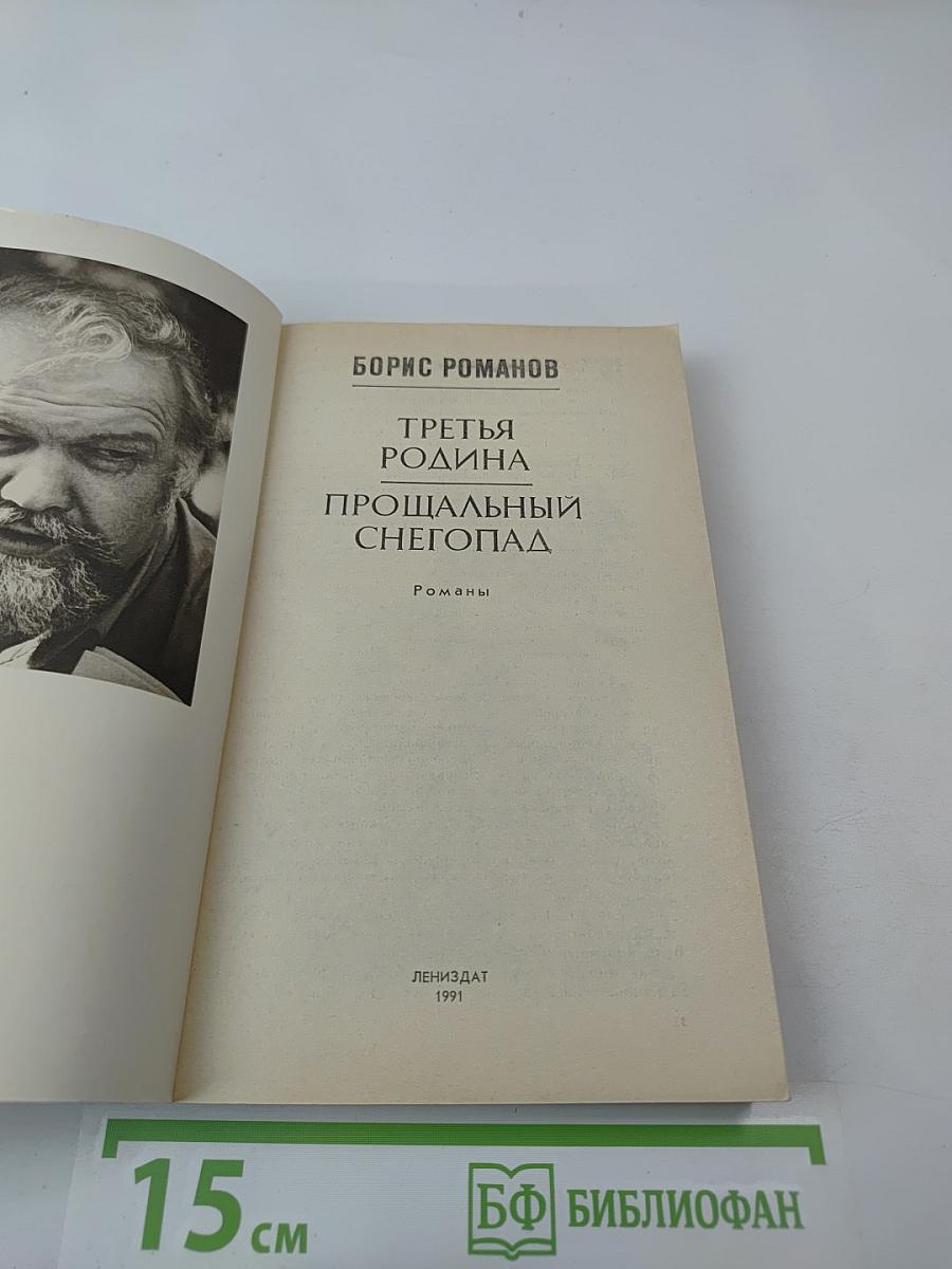 Третья Родина. Прощальный снегопад. Романы
