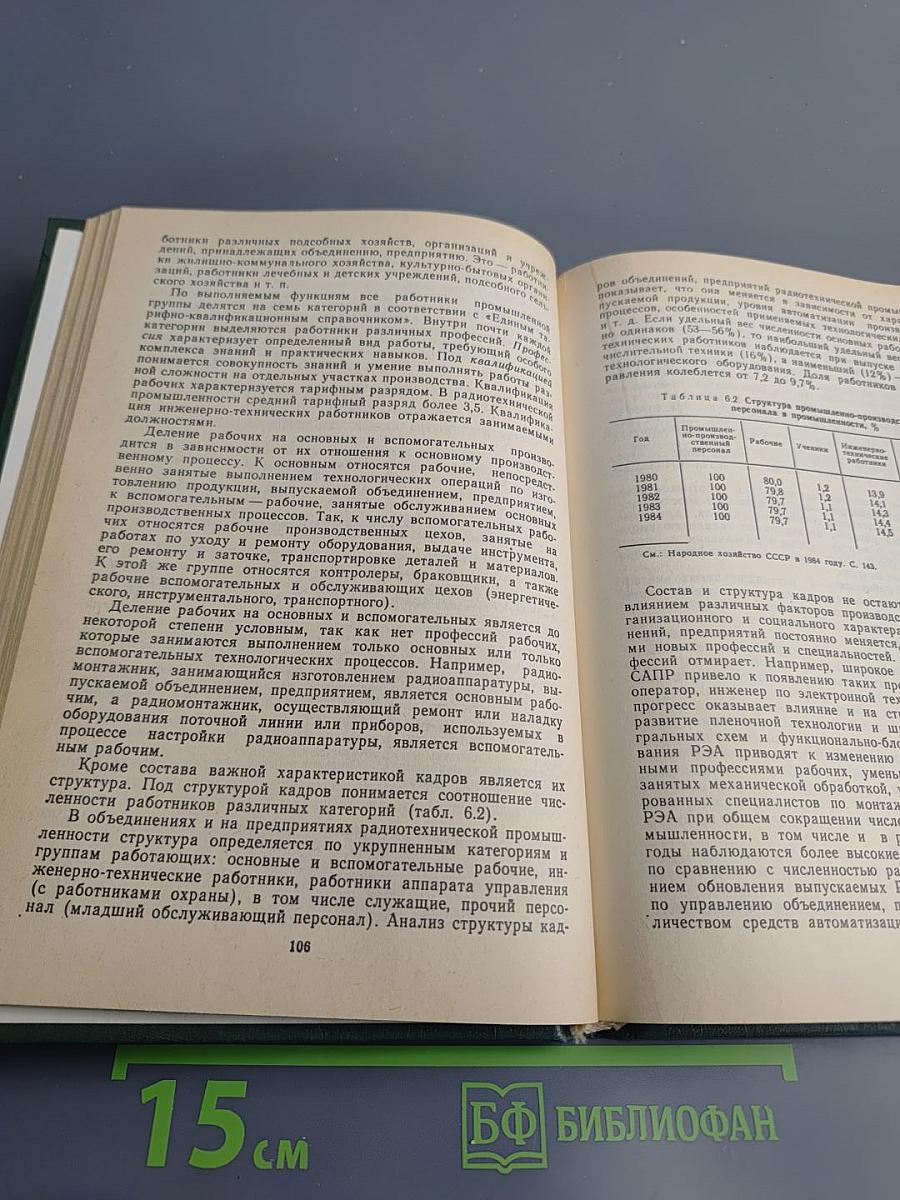 Экономика радиотехнической промышленности, учебник для вузов