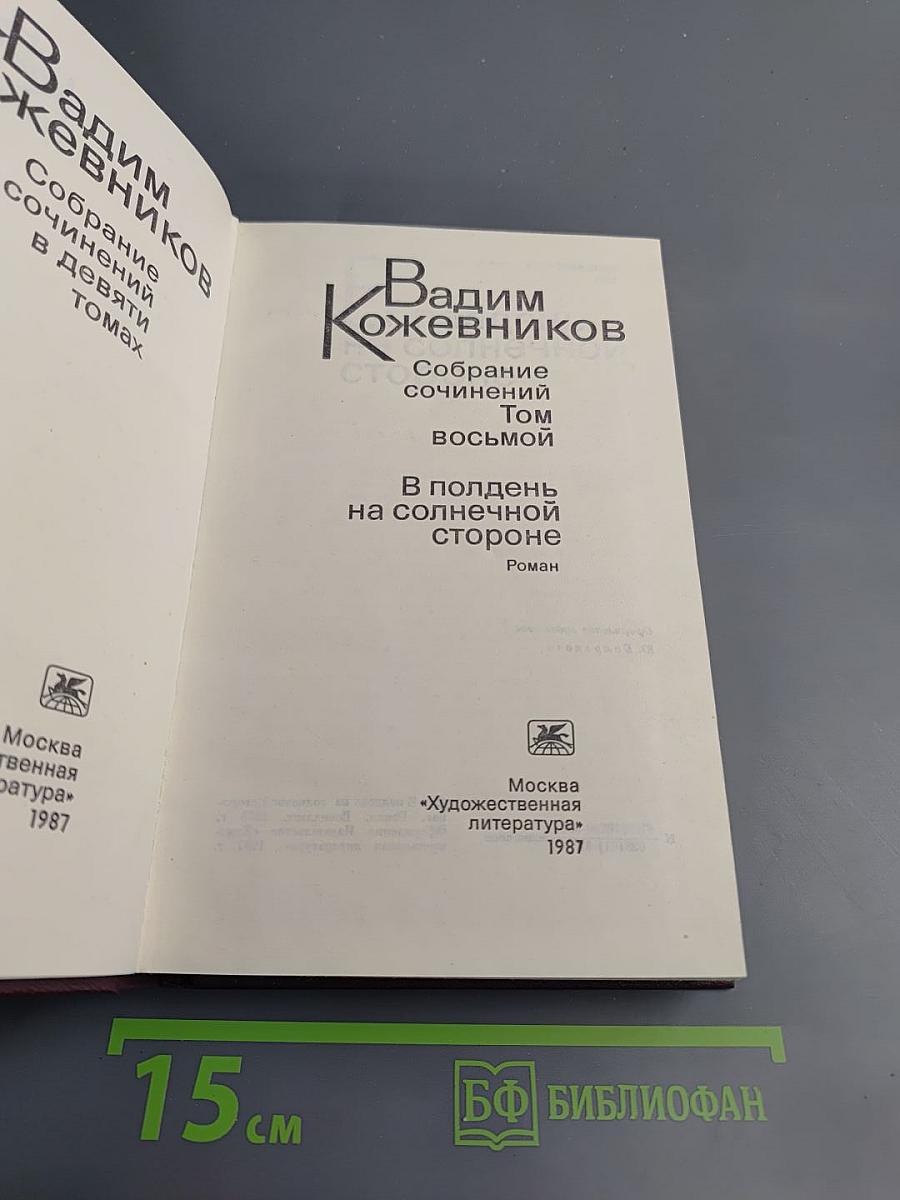В полдень на солнечной стороне (Собрание сочинений Том восьмой)