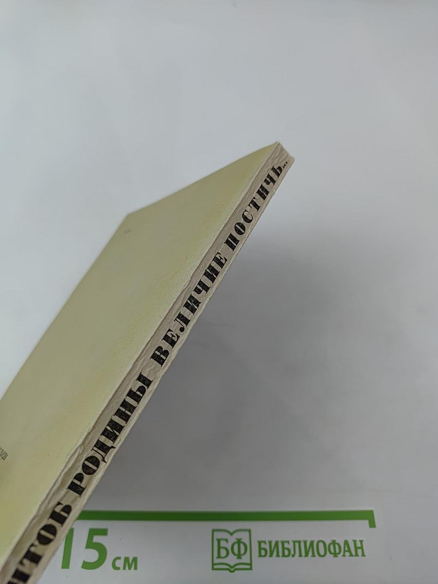 Чтоб Родины величие постичь...