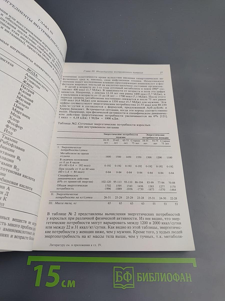 Внутривенное питание