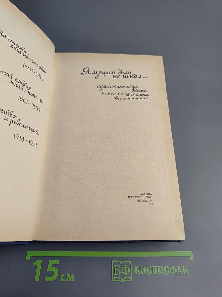 Я лучшей доли не искал... Судьба Александра Блока в письмах, дневниках, воспоминаниях