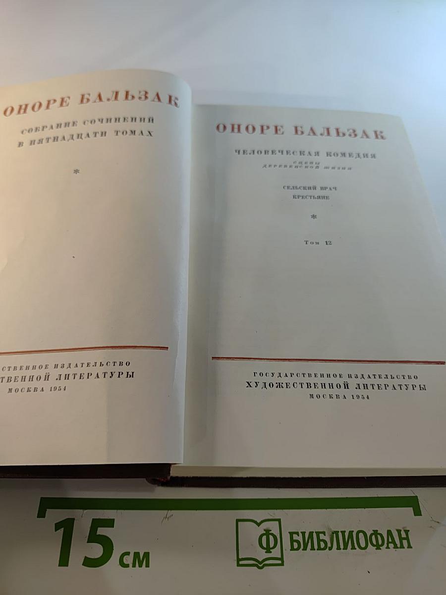 Человеческая комедия. Деревенская жизнь. Сельский врач. Крестьяне. Том 12