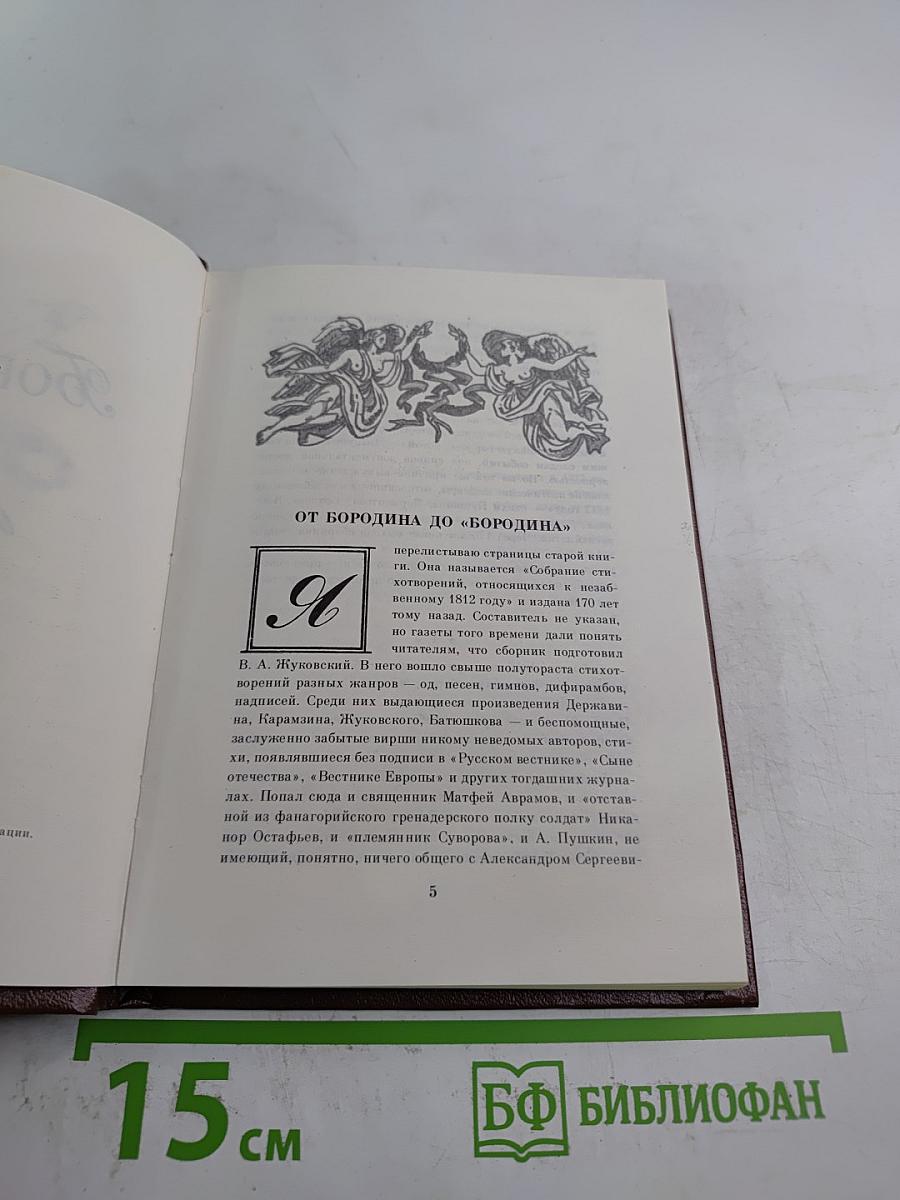 Бородинское поле: 1812 год в русской поэзии
