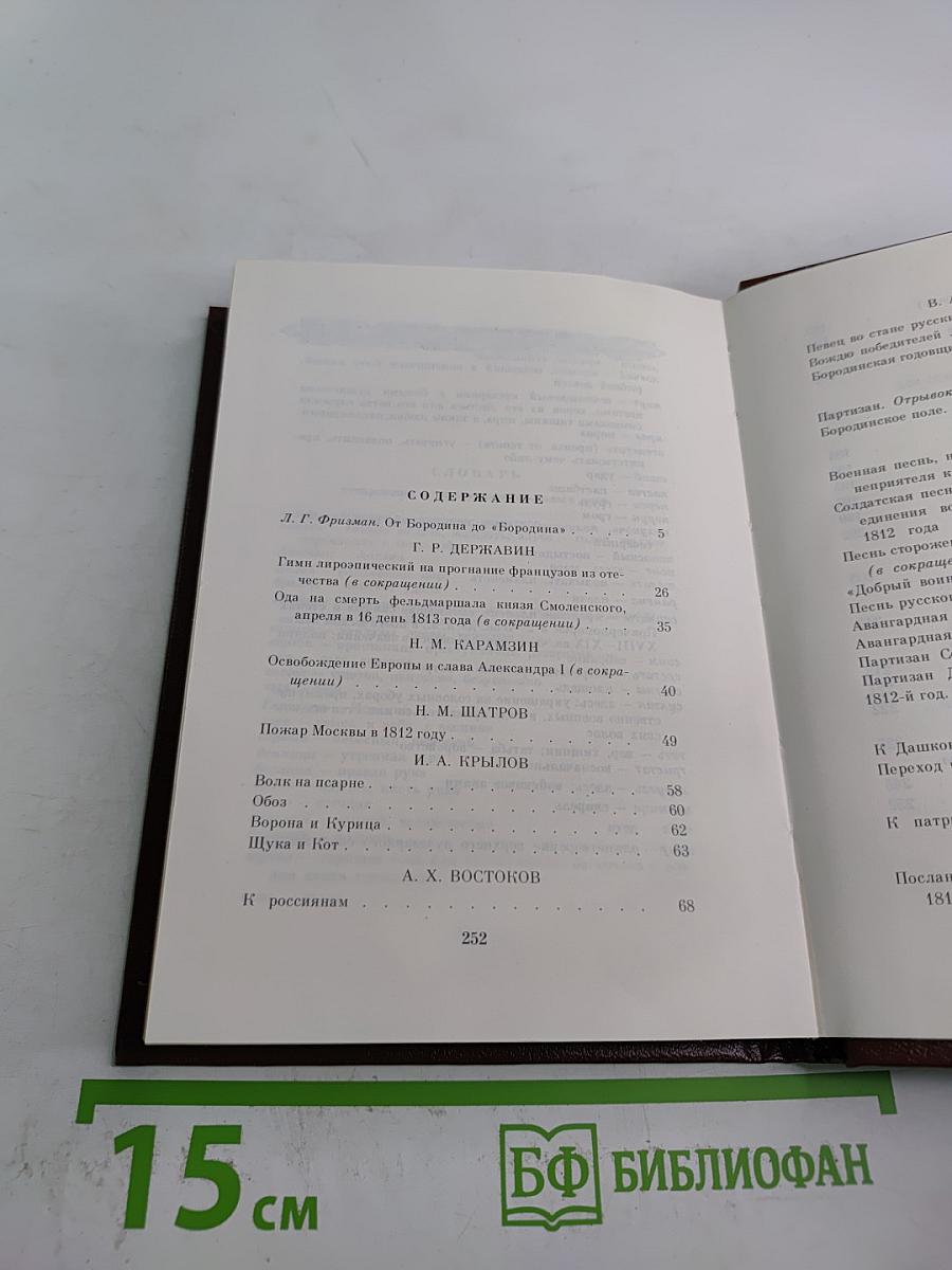 Бородинское поле: 1812 год в русской поэзии