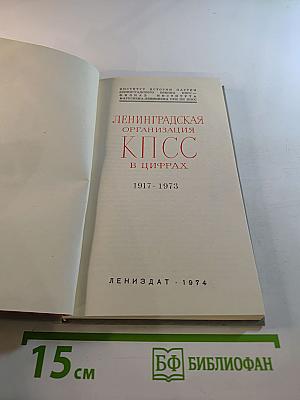 Ленинградская организация КПСС в цифрах 1917-1973