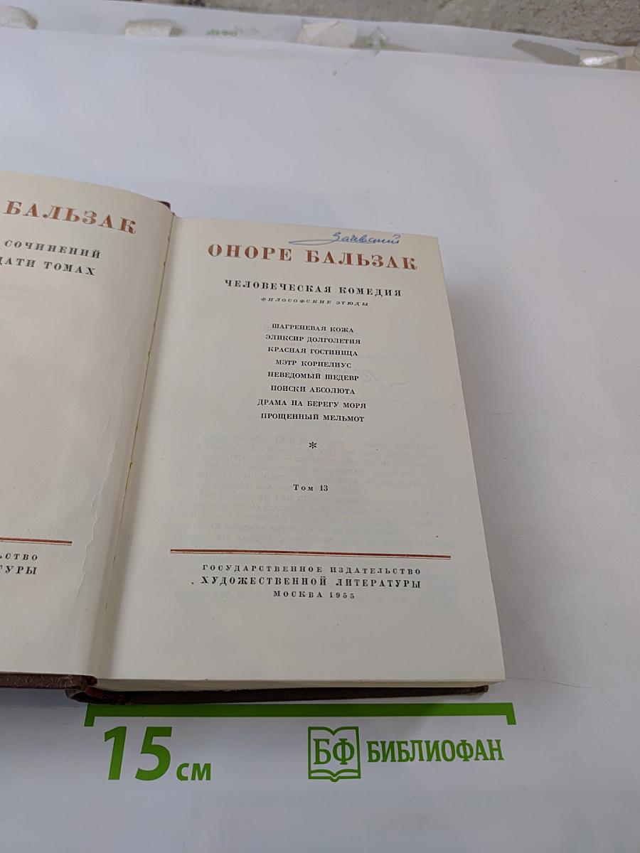 Человеческая комедия. Философские этюды. Том 13