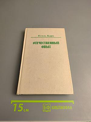 Отечественный опыт