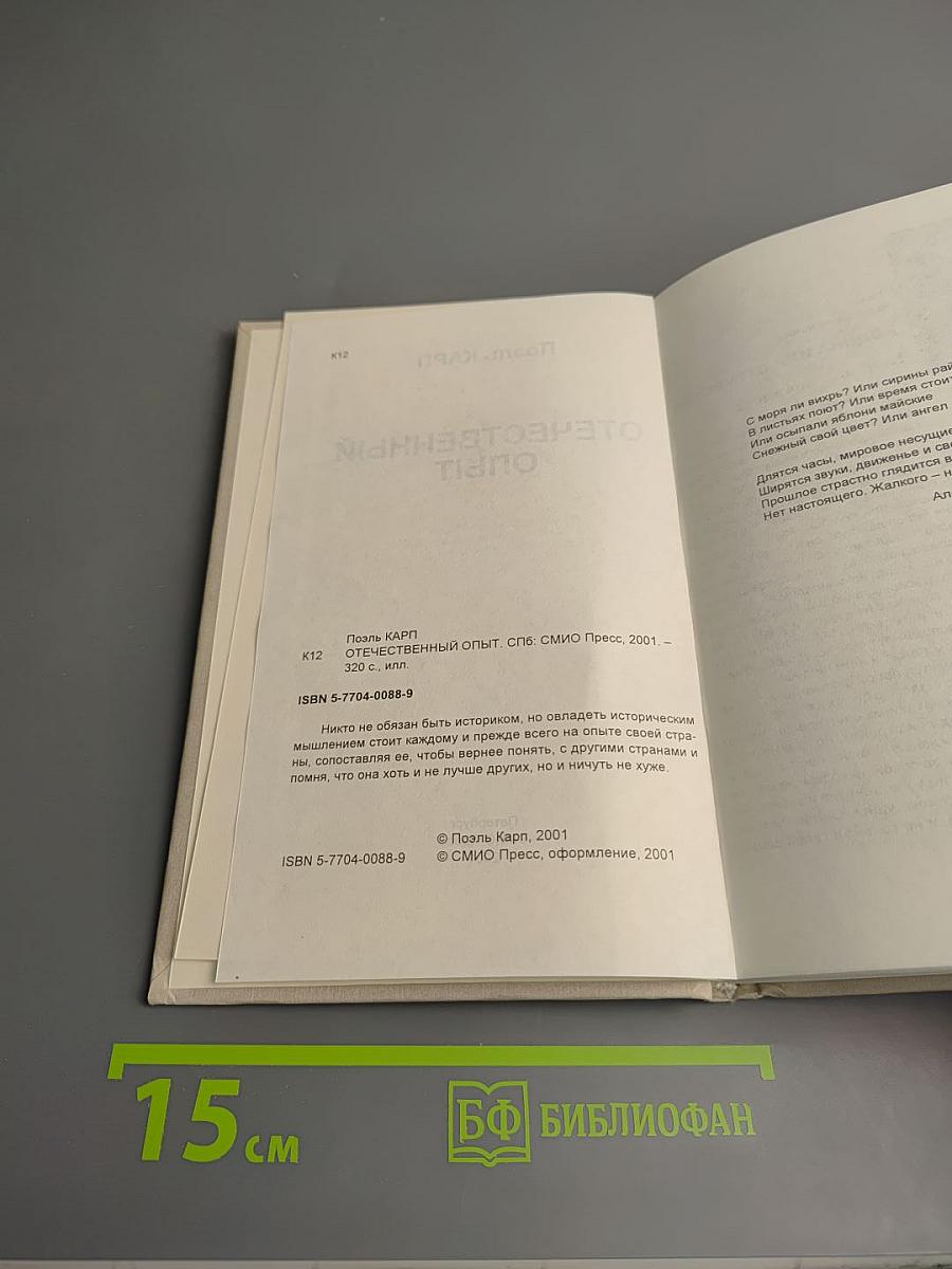 Отечественный опыт