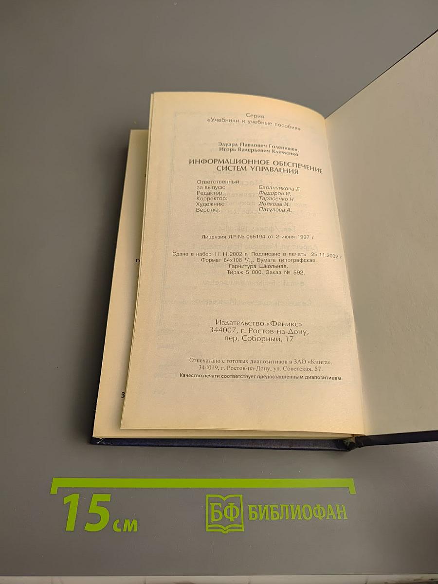 Информационное обеспечение систем управления